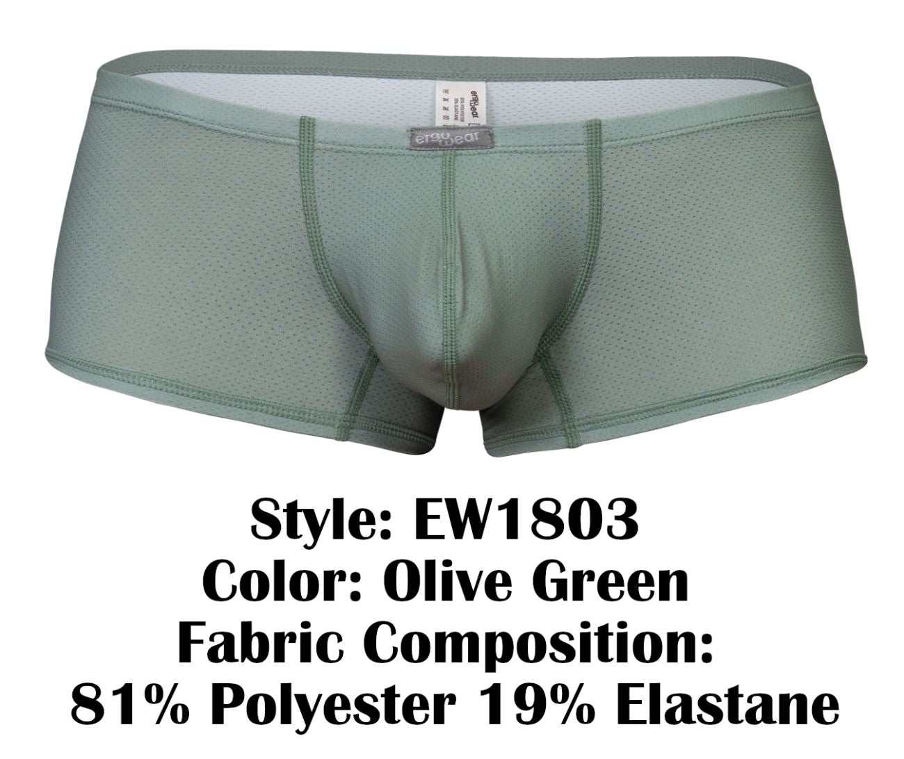 ErgoWear EW1803 X4D SE Trunks Color Olive Green