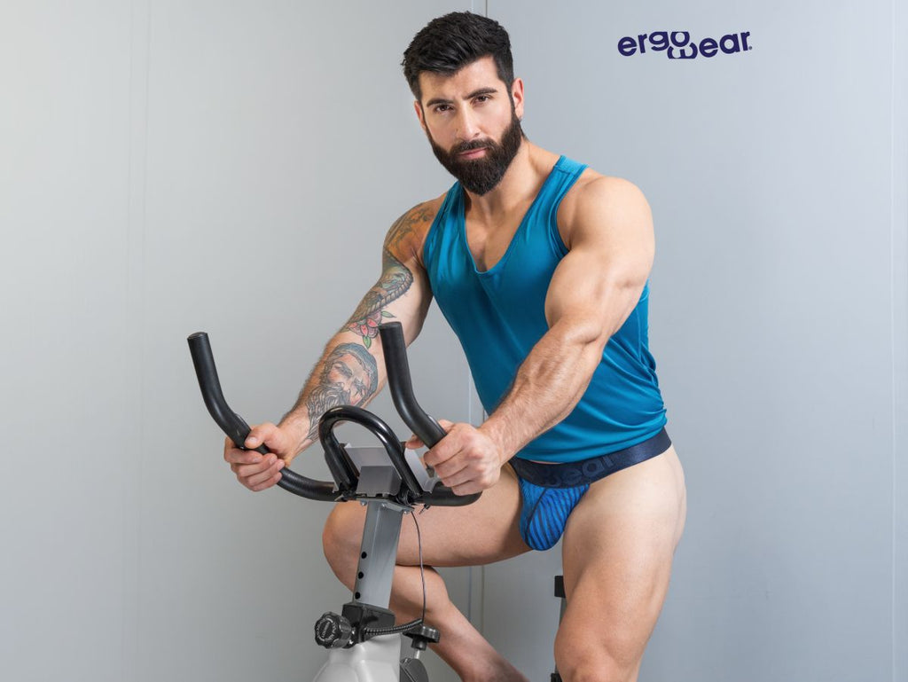 ErgoWear Men's Underwear EW1816 MAX BOLD SE G-String Color Mid Blue