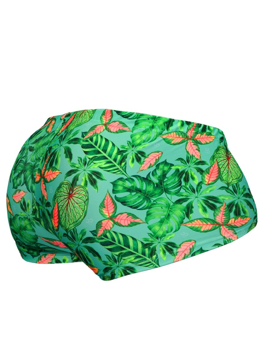 ErgoWear EW1829 FEEL SW Swim Trunks Color Aqua-Leaves