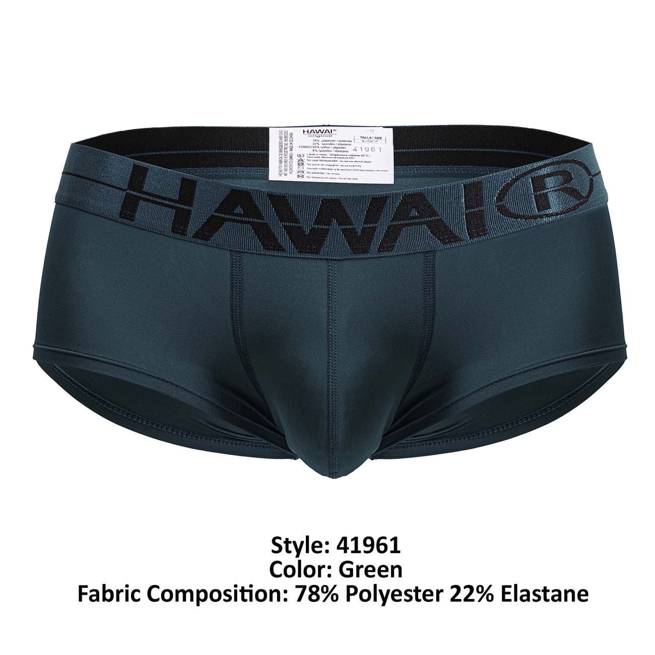 HAWAIR 41961 Microfiber Briefs Color Green