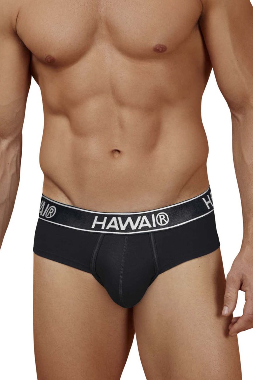 HAWAIR 41962 Cotton blend Briefs Color Black-01