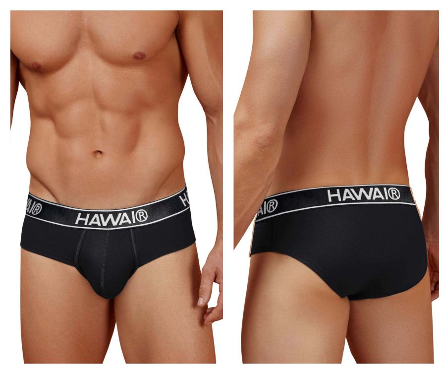 HAWAIR 41962 Cotton blend Briefs Color Black-01