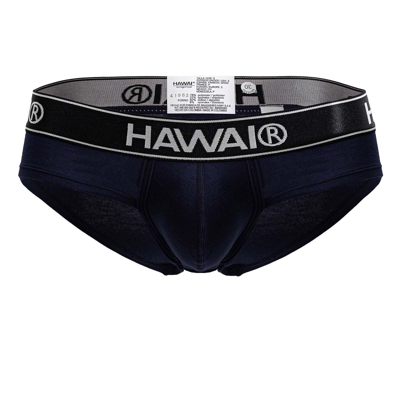 HAWAIR 41962 Cotton blend Briefs Color Dark Blue-01