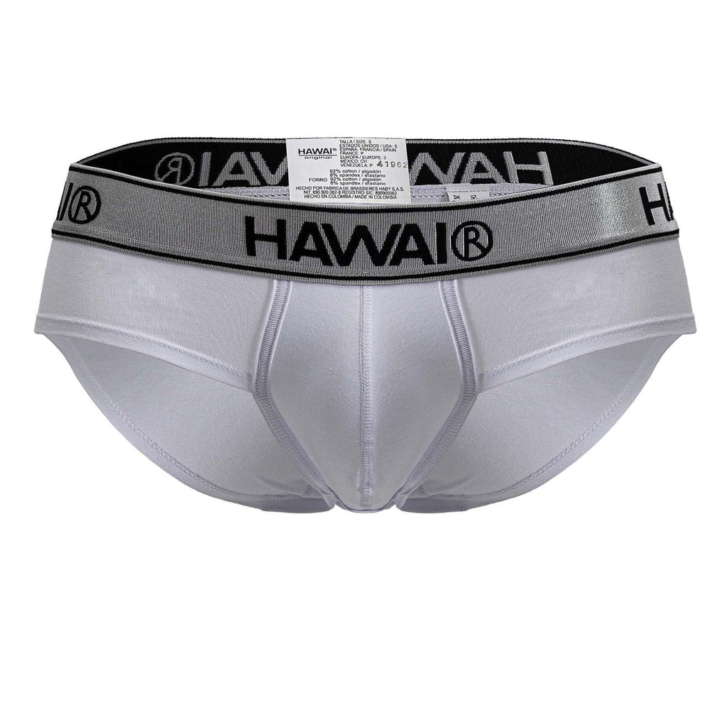 HAWAIR 41962 Cotton blend Briefs Color White-01