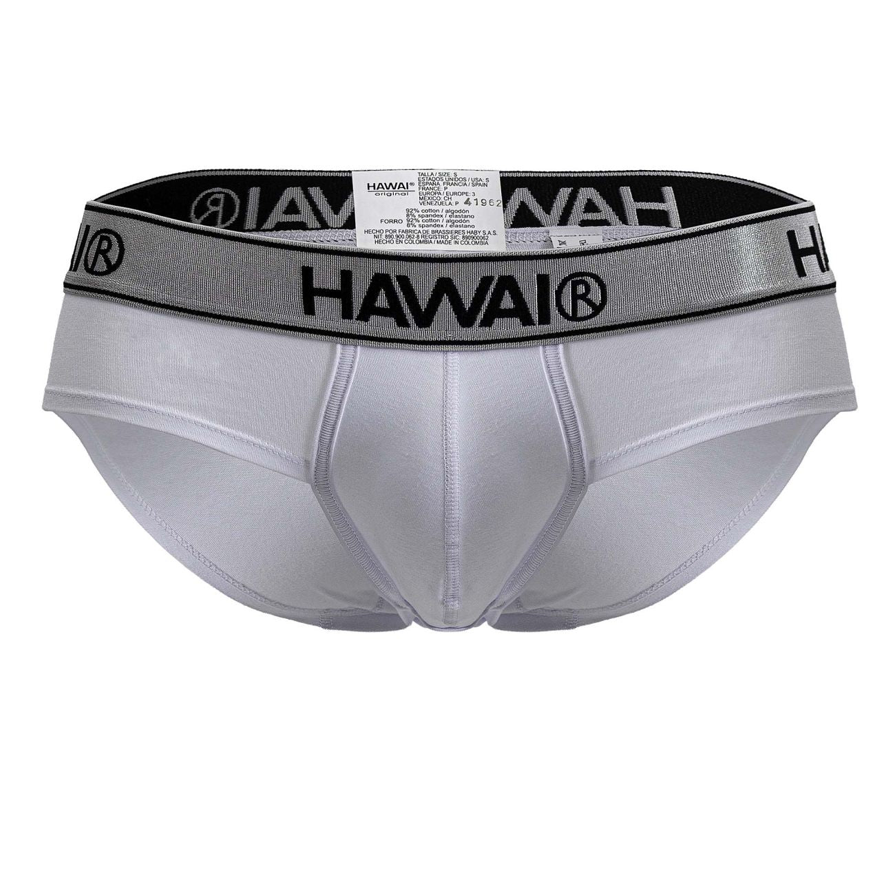 HAWAIR 41962 Cotton blend Briefs Color White-01