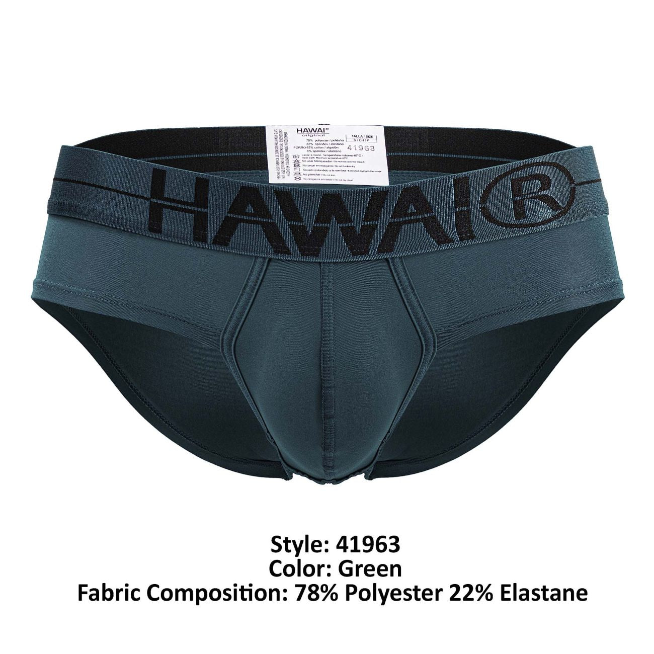 HAWAIR 41963 Microfiber Briefs Color Green