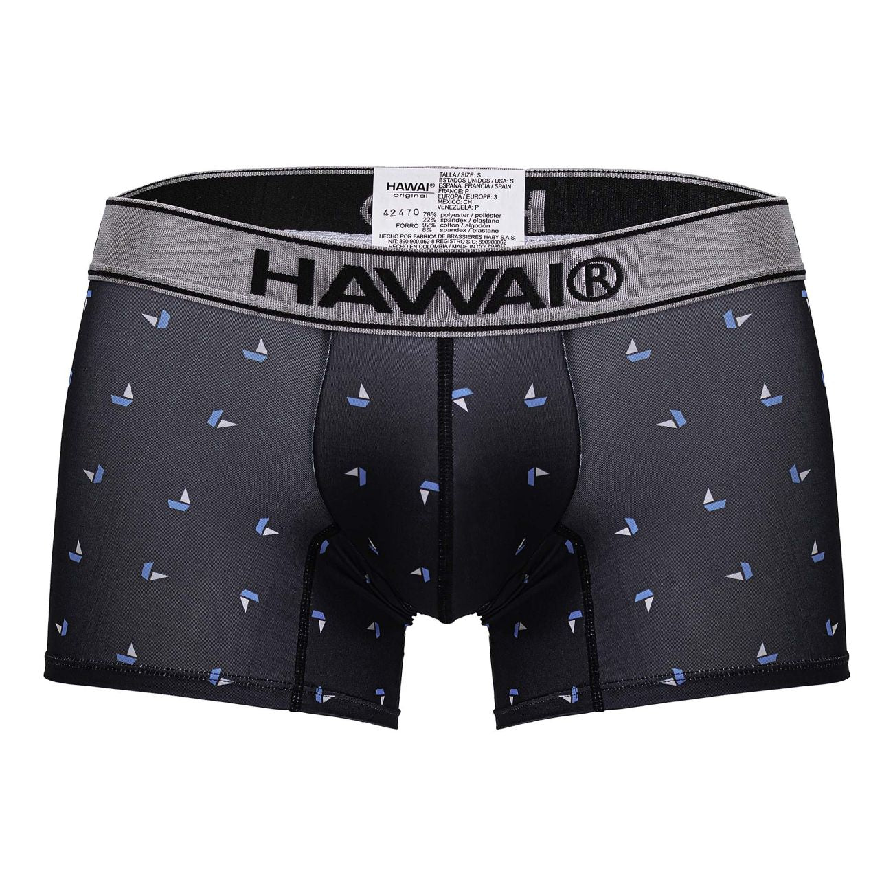 HAWAIR 42470 Printed Microfiber Trunks Color Black