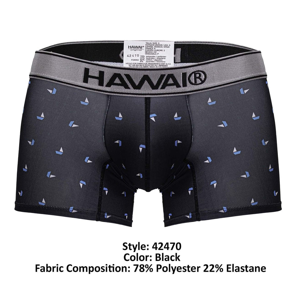 HAWAIR 42470 Printed Microfiber Trunks Color Black