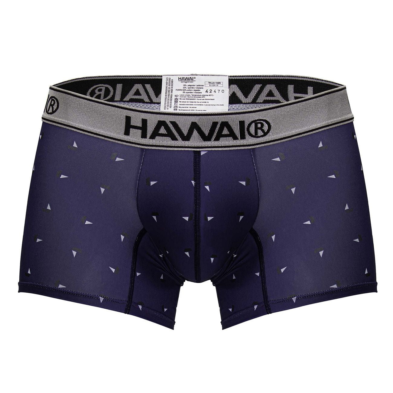 HAWAIR 42470 Printed Microfiber Trunks Color Blue