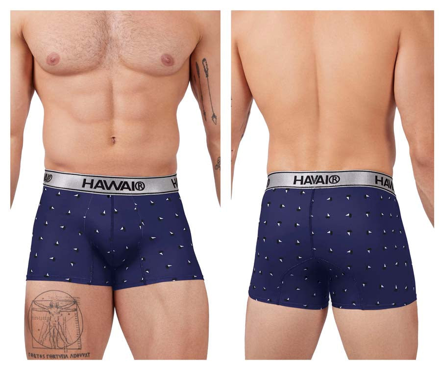 HAWAIR 42470 Printed Microfiber Trunks Color Blue