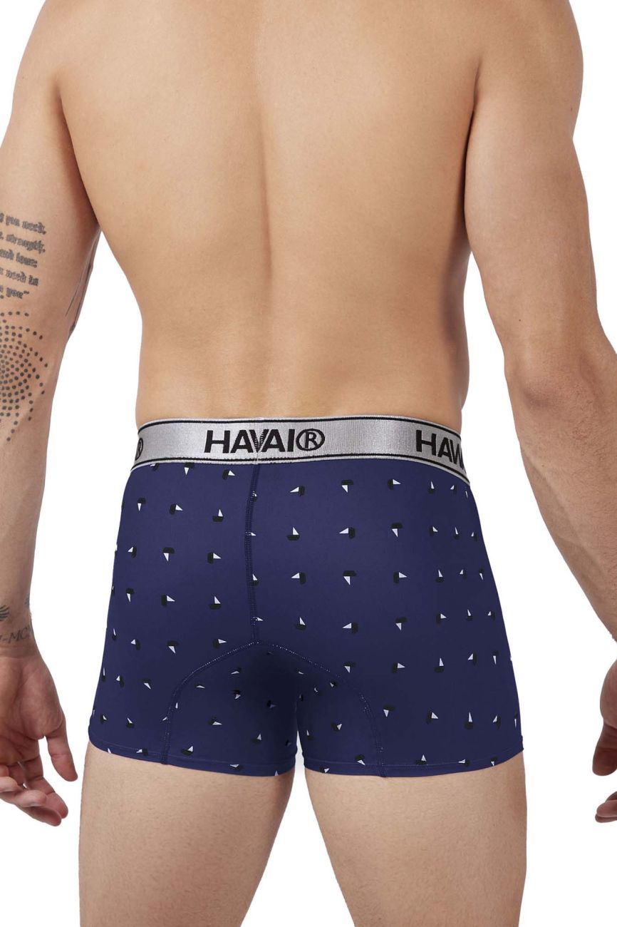 HAWAIR 42470 Printed Microfiber Trunks Color Blue