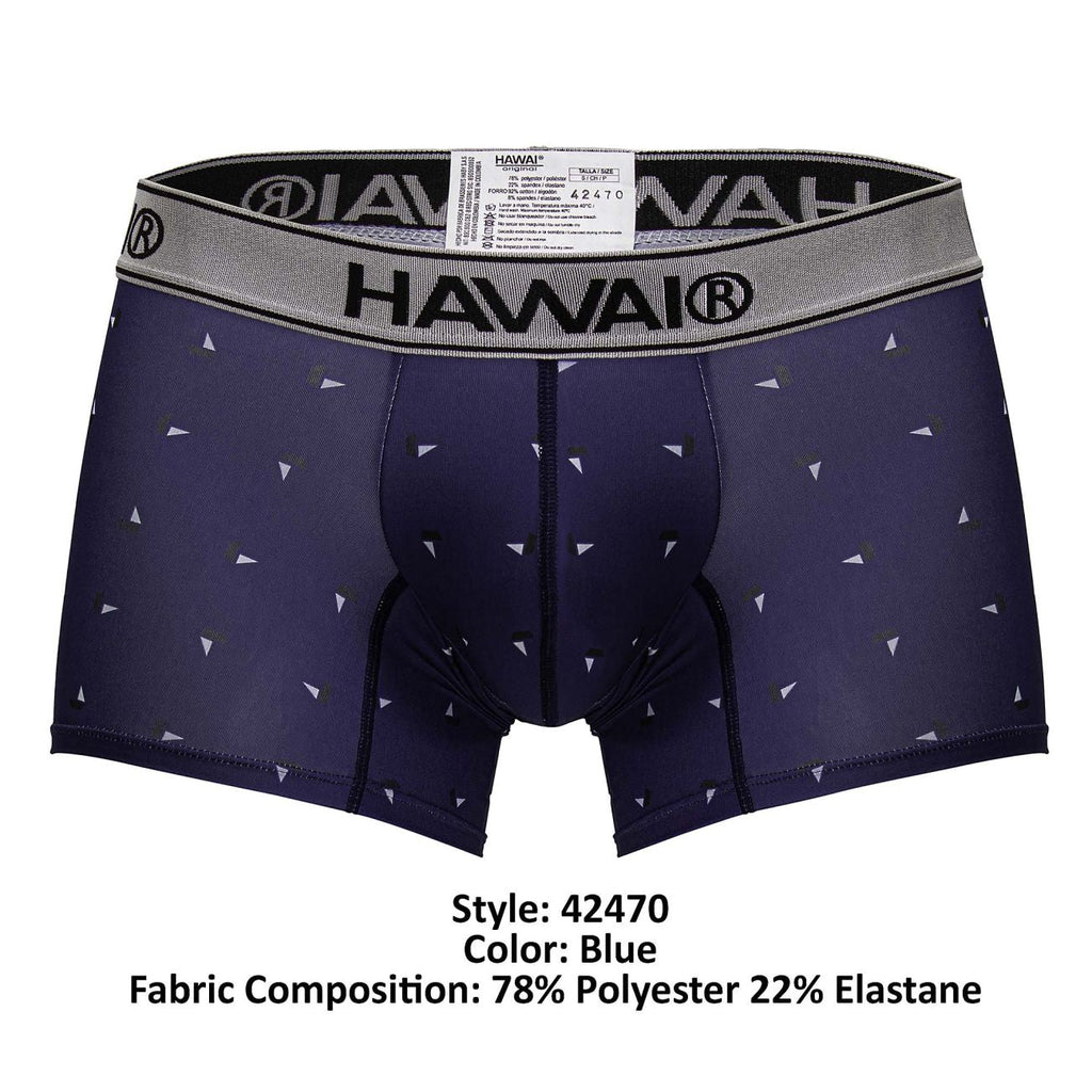 HAWAIR 42470 Printed Microfiber Trunks Color Blue