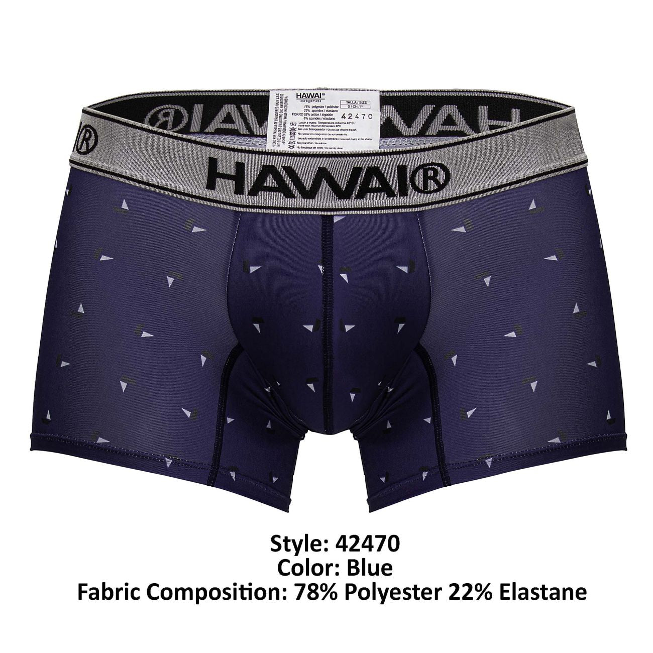 HAWAIR 42470 Printed Microfiber Trunks Color Blue