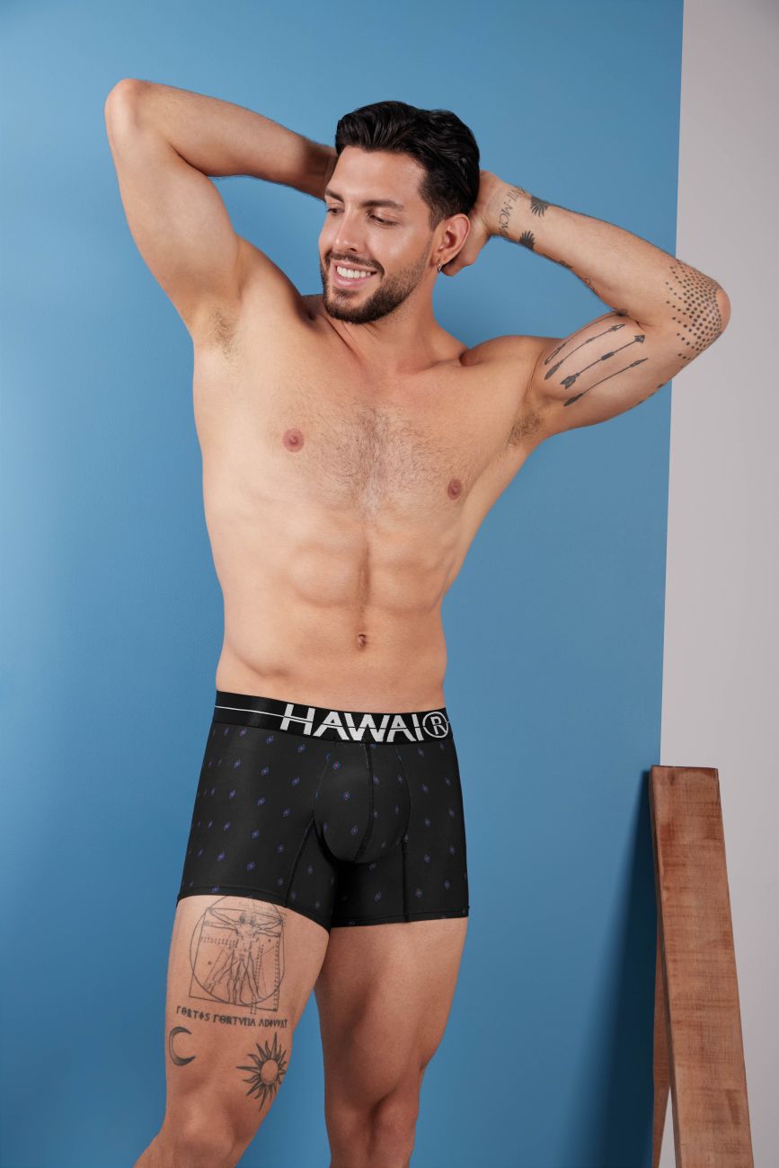 HAWAIR 42520 Printed Microfiber Trunks Color Black