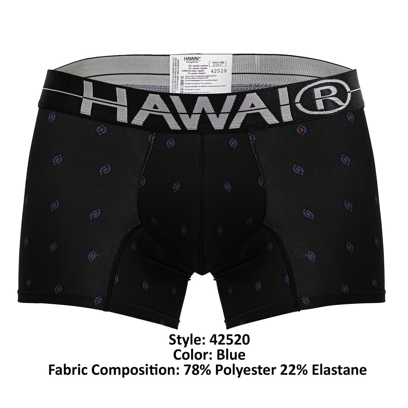 HAWAIR 42520 Printed Microfiber Trunks Color Black