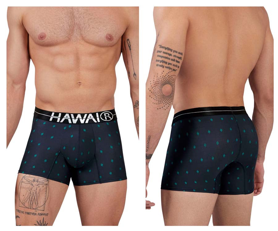 HAWAIR 42520 Printed Microfiber Trunks Color Dark Blue