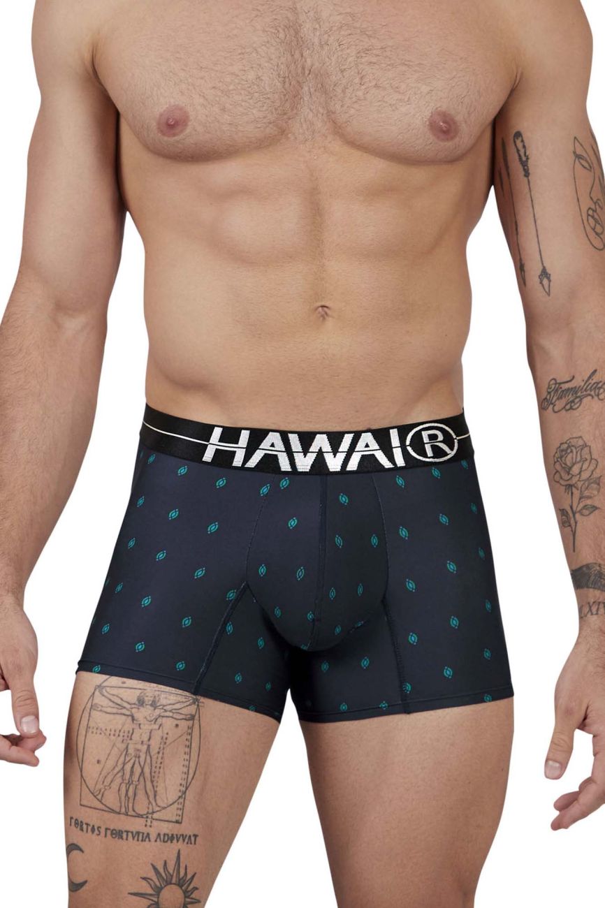 HAWAIR 42520 Printed Microfiber Trunks Color Dark Blue