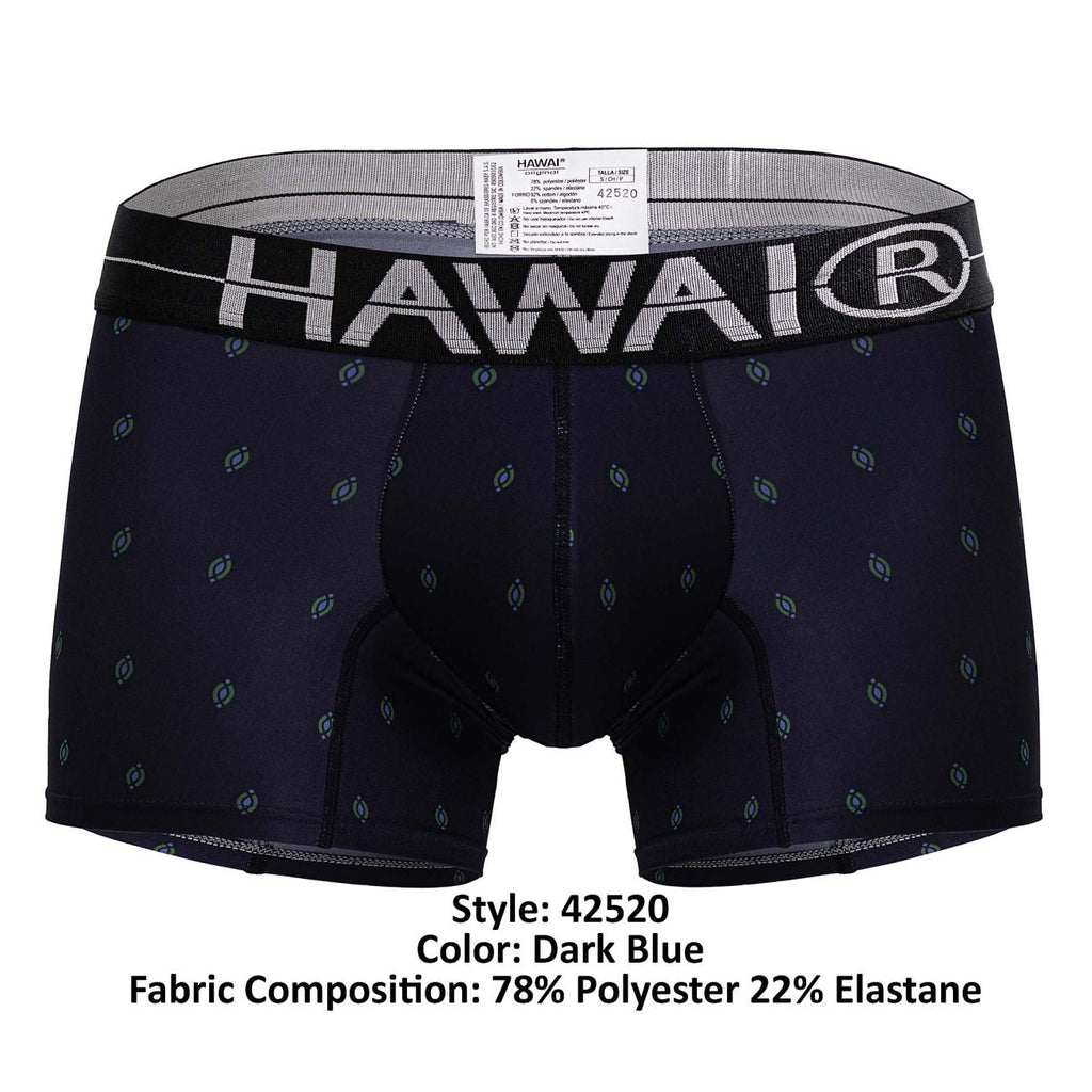 HAWAIR 42520 Printed Microfiber Trunks Color Dark Blue
