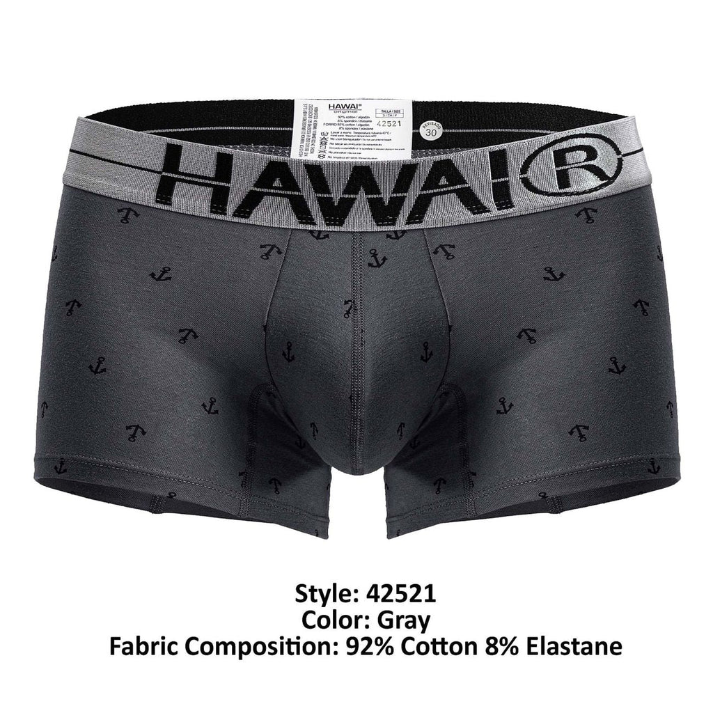 HAWAIR 42521 Cotton blend Trunks Color Gray