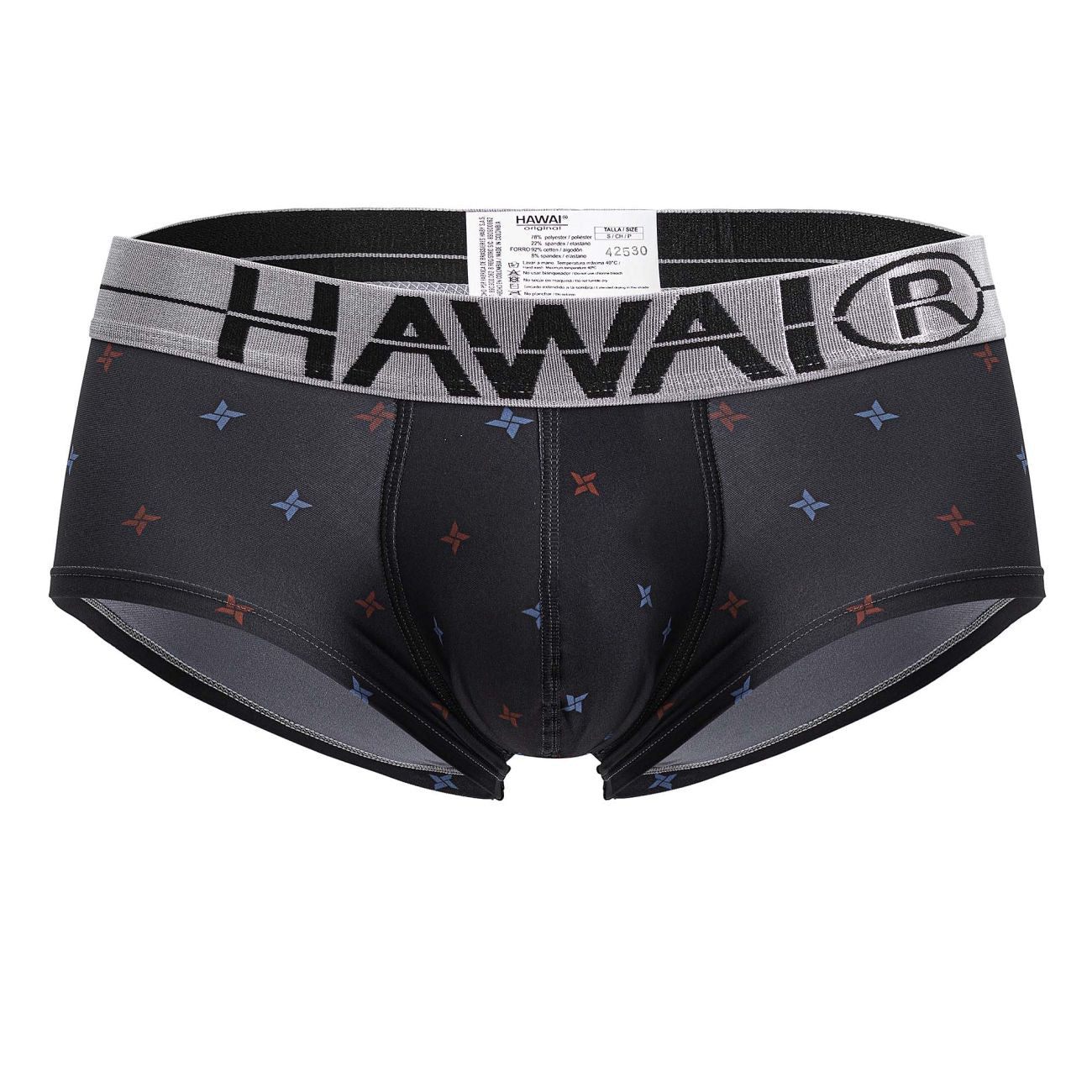 HAWAIR 42530 Printed Microfiber Briefs Color Gray