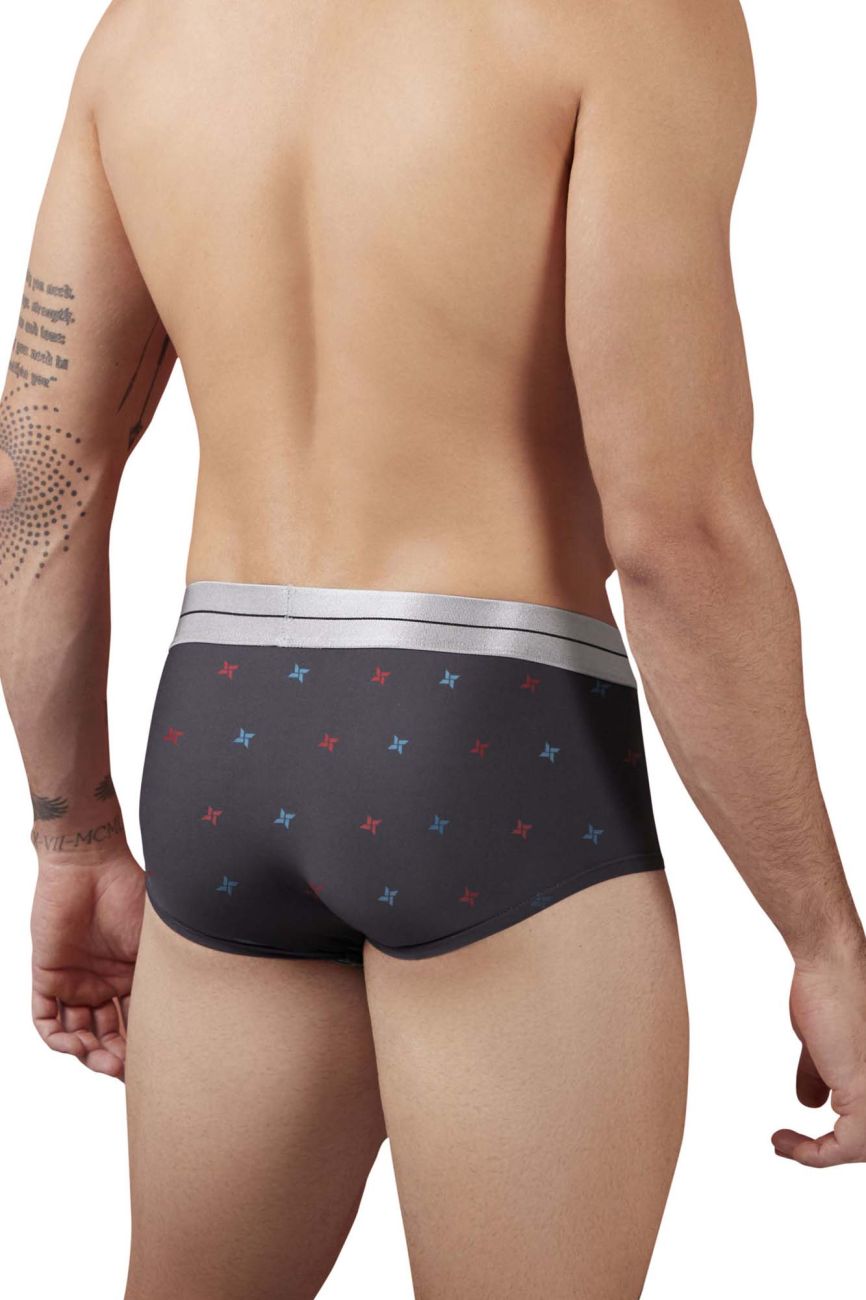 HAWAIR 42530 Printed Microfiber Briefs Color Gray