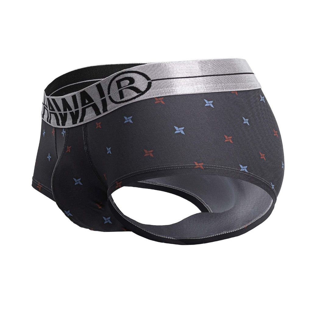 HAWAIR 42530 Printed Microfiber Briefs Color Gray