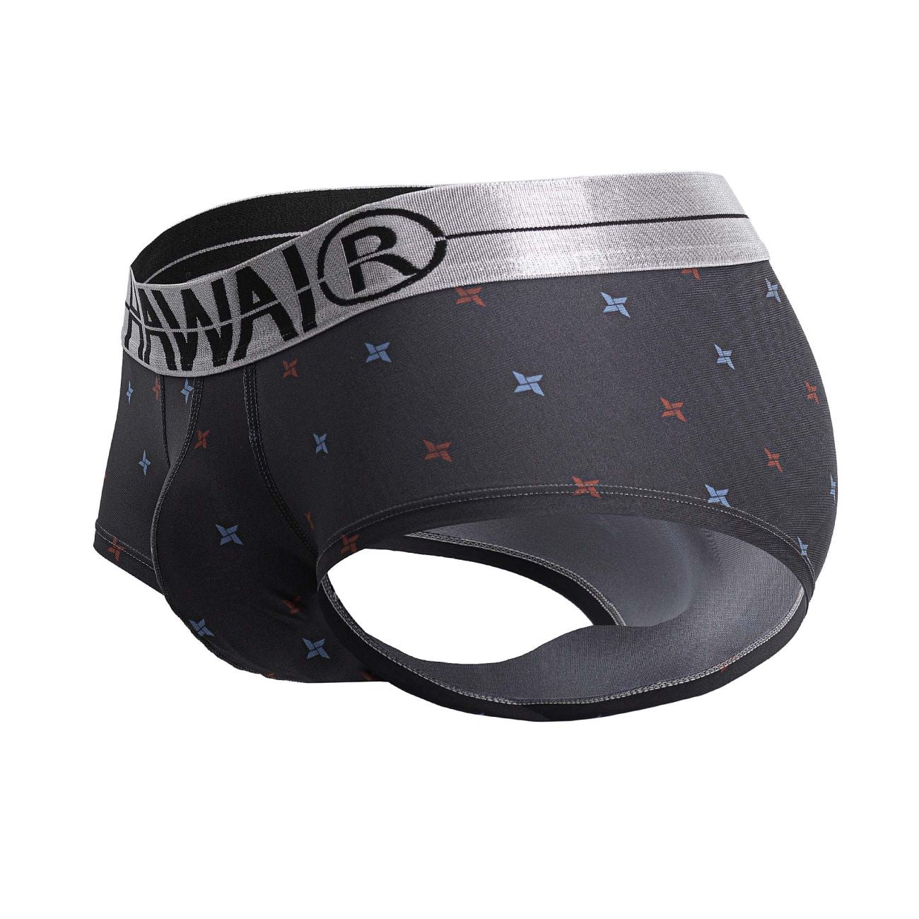 HAWAIR 42530 Printed Microfiber Briefs Color Gray