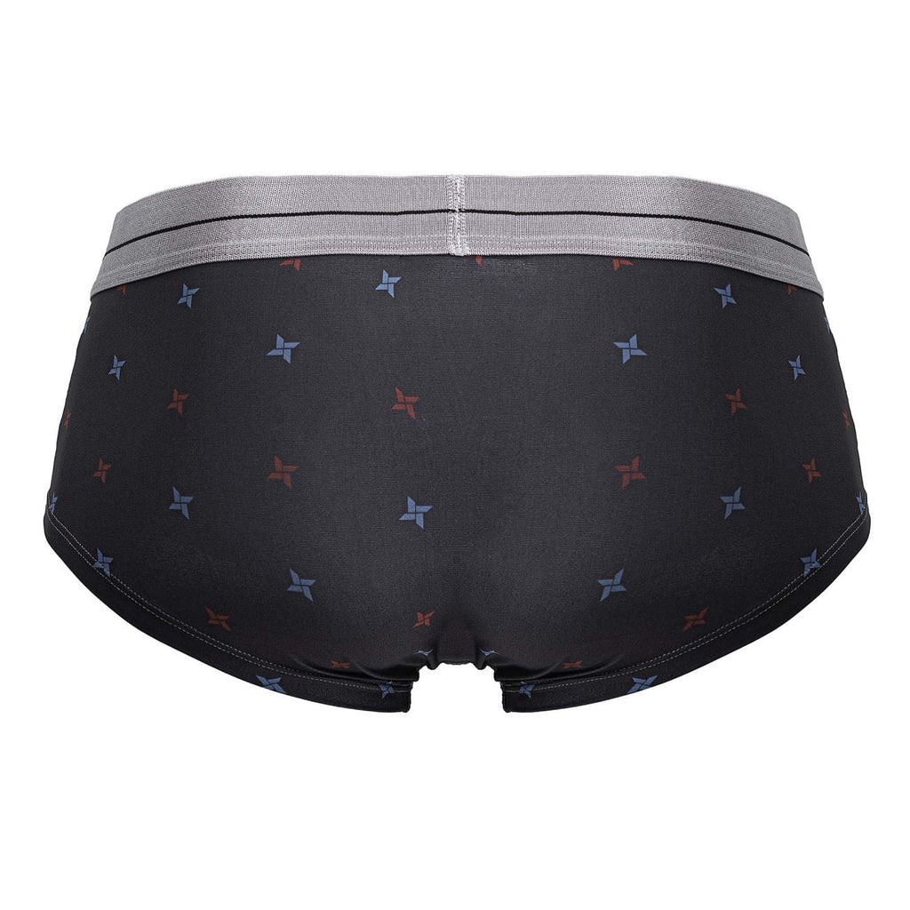 HAWAIR 42530 Printed Microfiber Briefs Color Gray