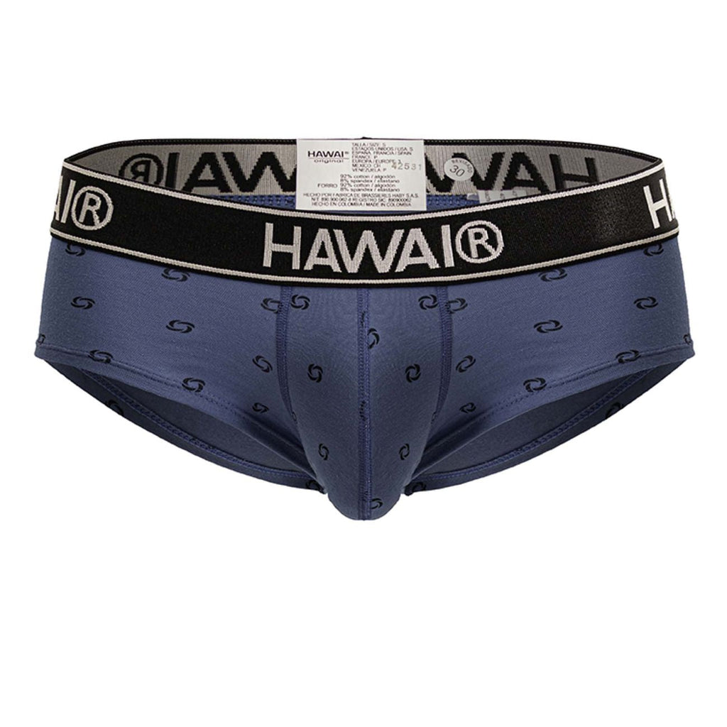 HAWAIR 42531 Cotton blend Briefs Color Blue Quartz