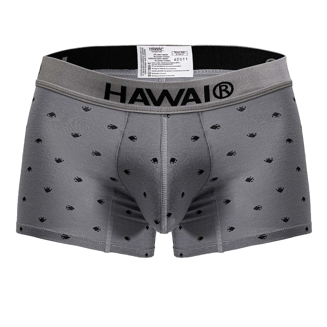 HAWAIR 42571 Cotton blend Trunks Color Gray