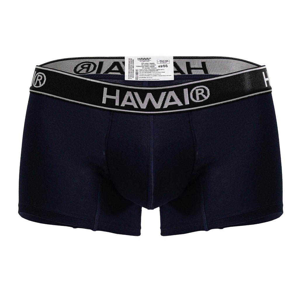 HAWAIR 4986 Cotton blend Trunks Color Dark Blue-01