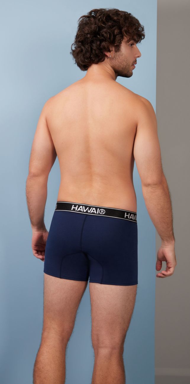 HAWAIR 4986 Cotton blend Trunks Color Dark Blue-01