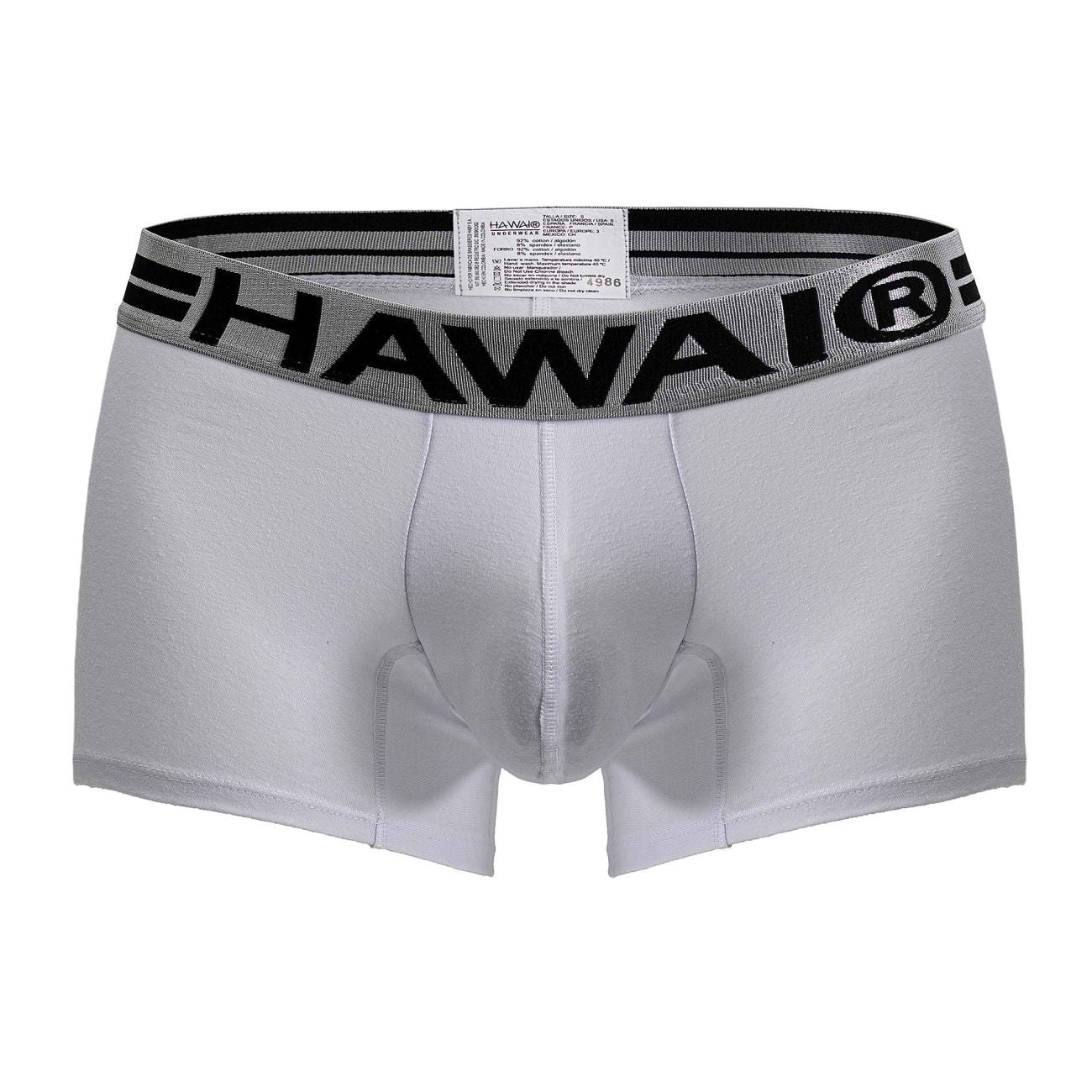 HAWAIR 4986 Cotton blend Trunks Color White-01