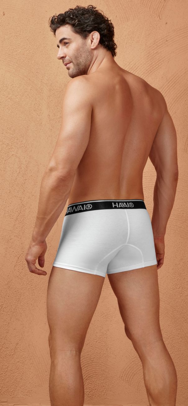 HAWAIR 4986 Cotton blend Trunks Color White-01