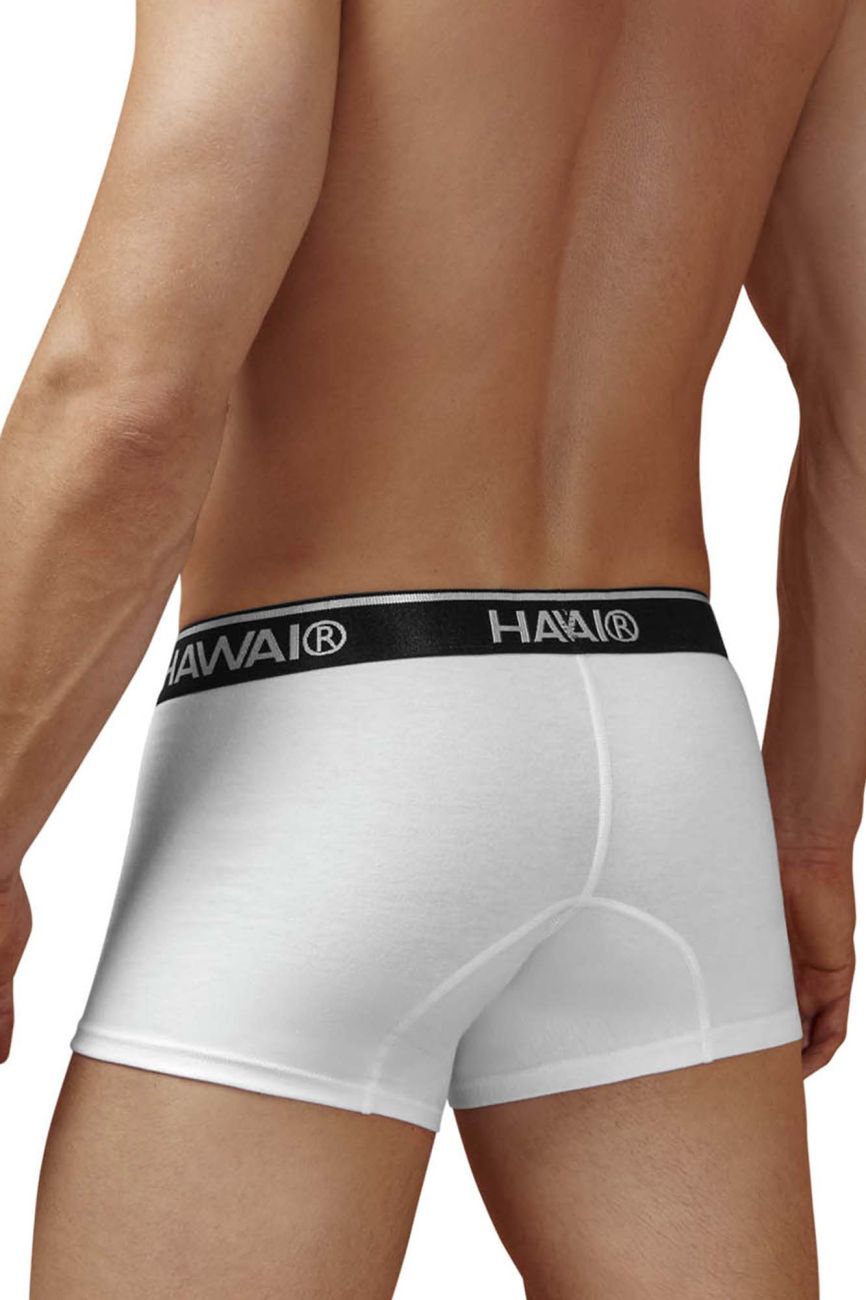 HAWAIR 4986 Cotton blend Trunks Color White-01