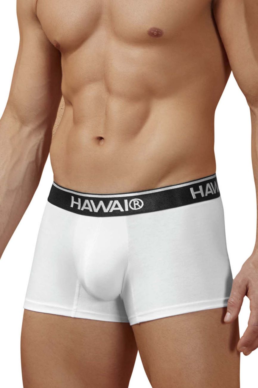 HAWAIR 4986 Cotton blend Trunks Color White-01