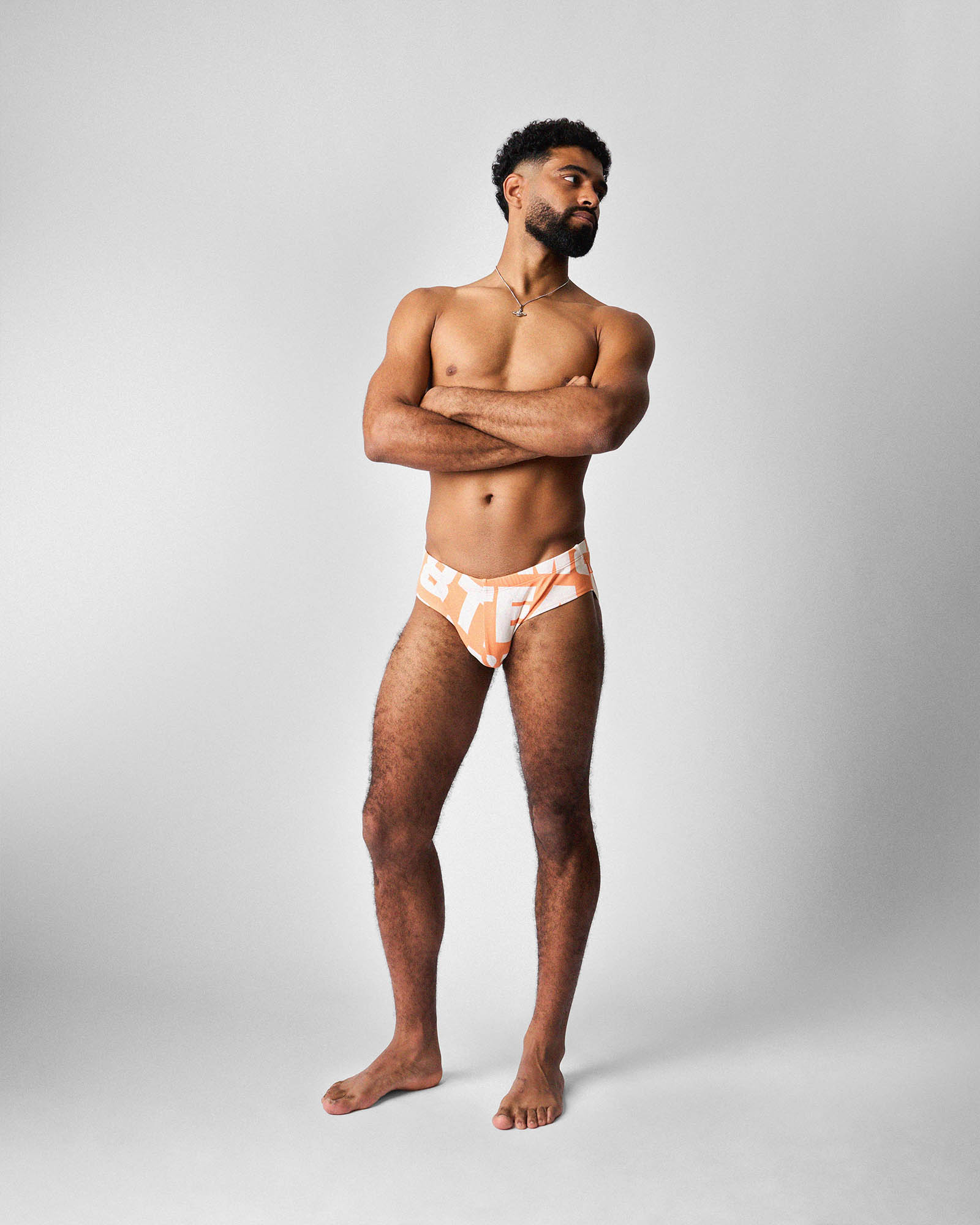 Headliner Wide Swim Brief - Orange