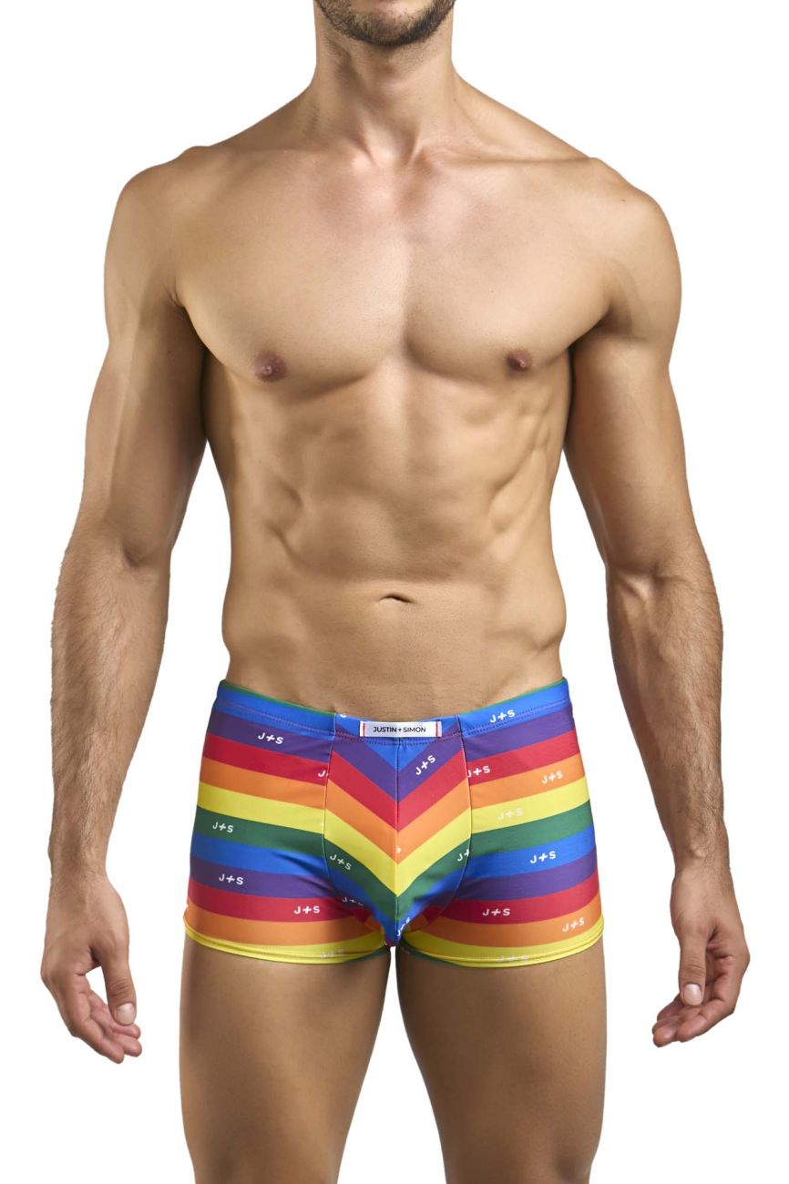 JUSTIN+SIMON XSJ08 Classic Boxer Color Pride Flag