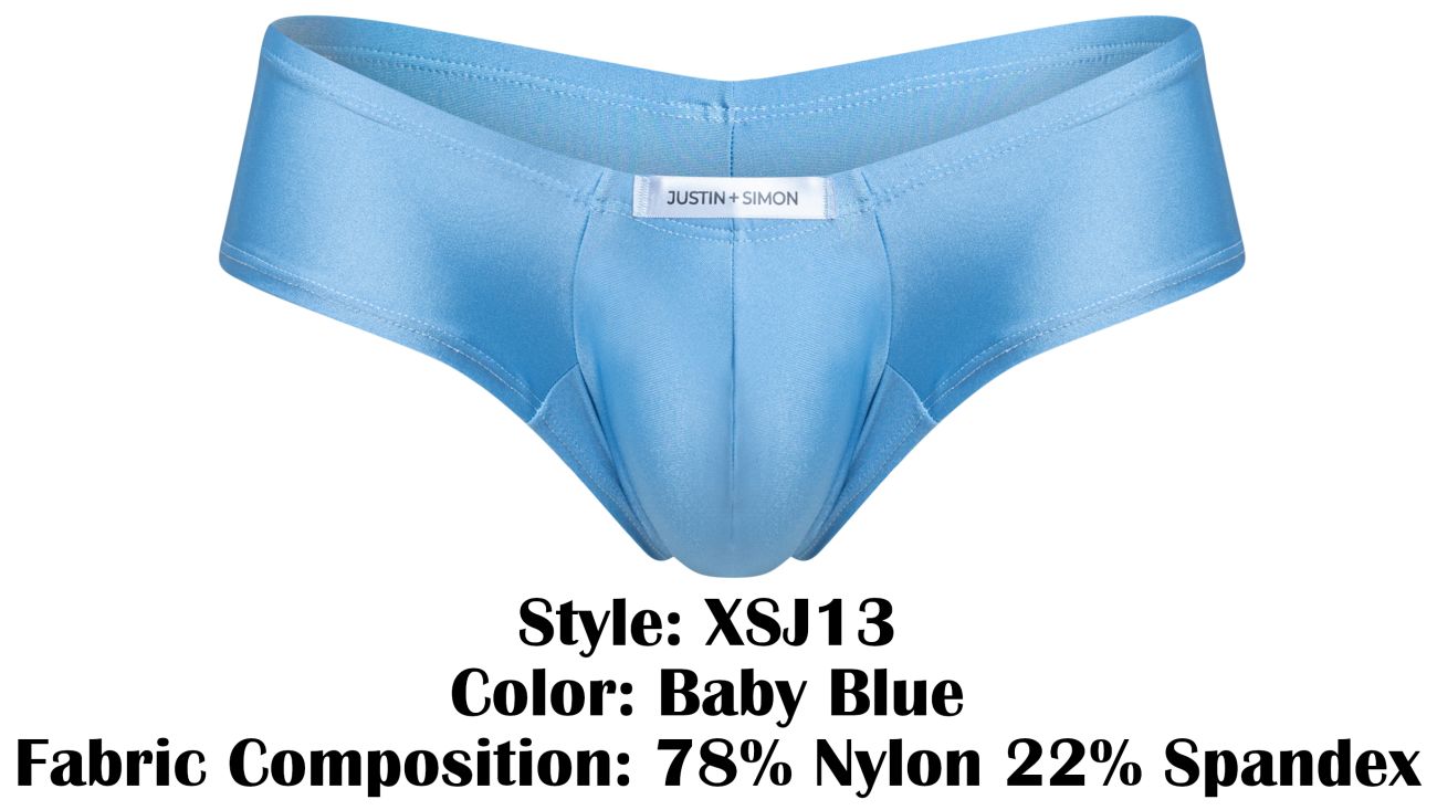 JUSTIN+SIMON XSJ13 Cheeky Bulge Boxer Color Baby Blue