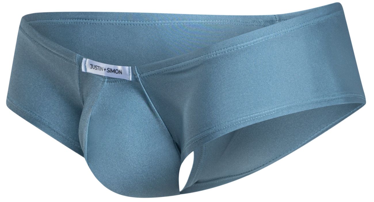 JUSTIN+SIMON XSJ13 Cheeky Bulge Boxer Color Metal Green