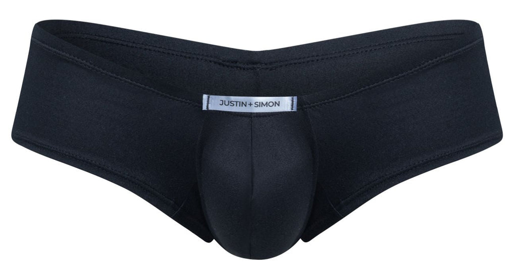 JUSTIN+SIMON XSJ13 Cheeky Bulge Boxer Color Peach Black