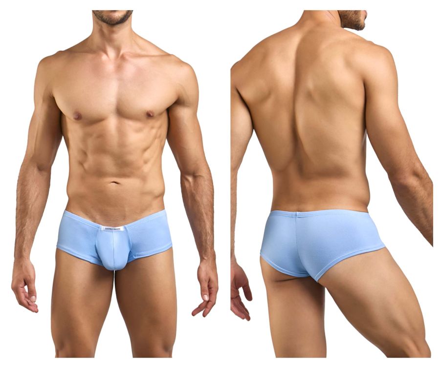 JUSTIN+SIMON XSJ13 Cheeky Bulge Boxer Color Peach Blue