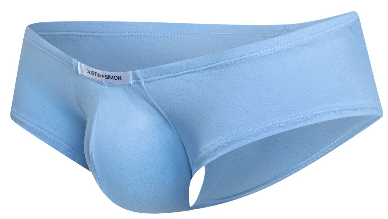 JUSTIN+SIMON XSJ13 Cheeky Bulge Boxer Color Peach Blue