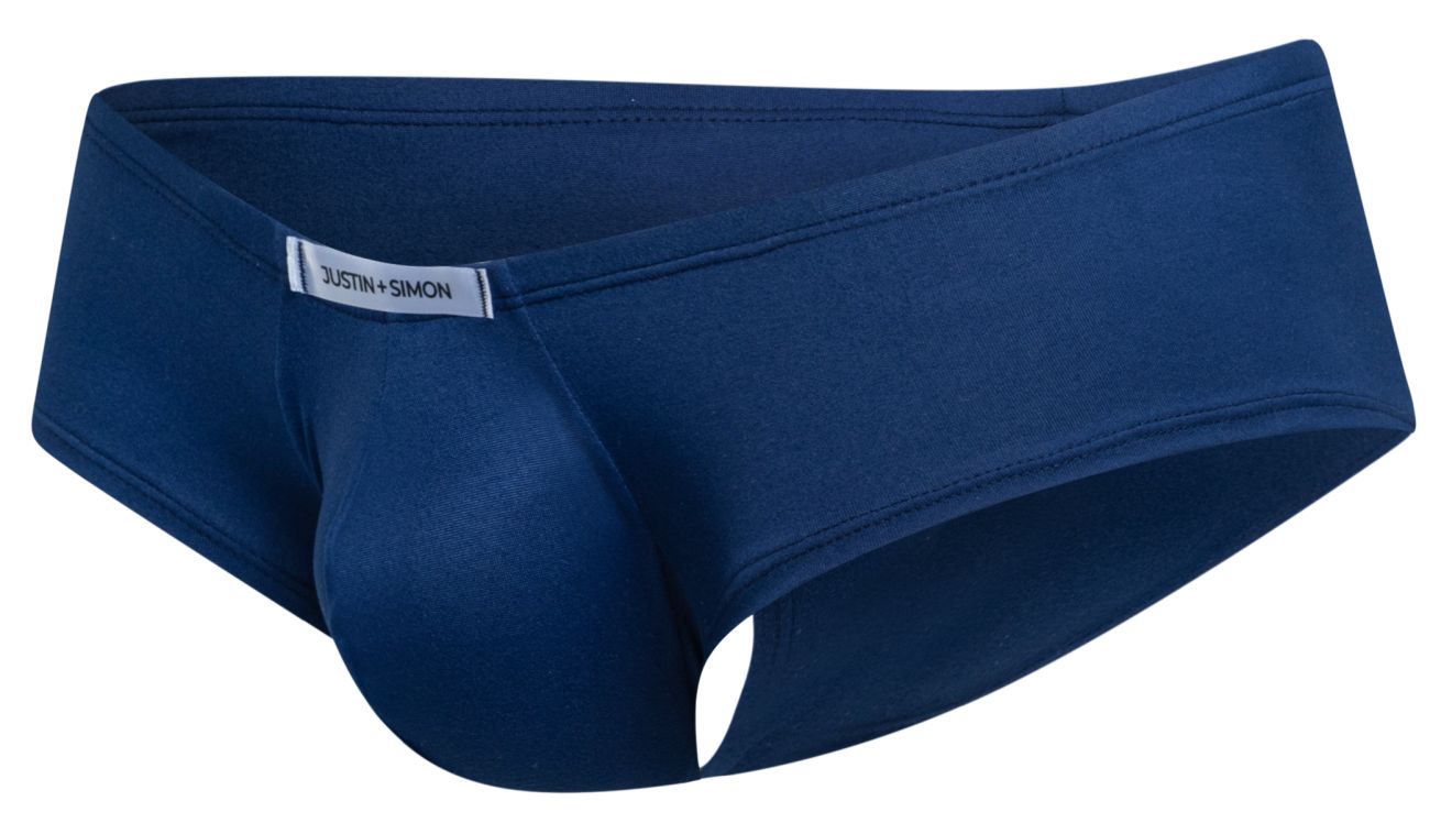 JUSTIN+SIMON XSJ13 Cheeky Bulge Boxer Color Peach Navy
