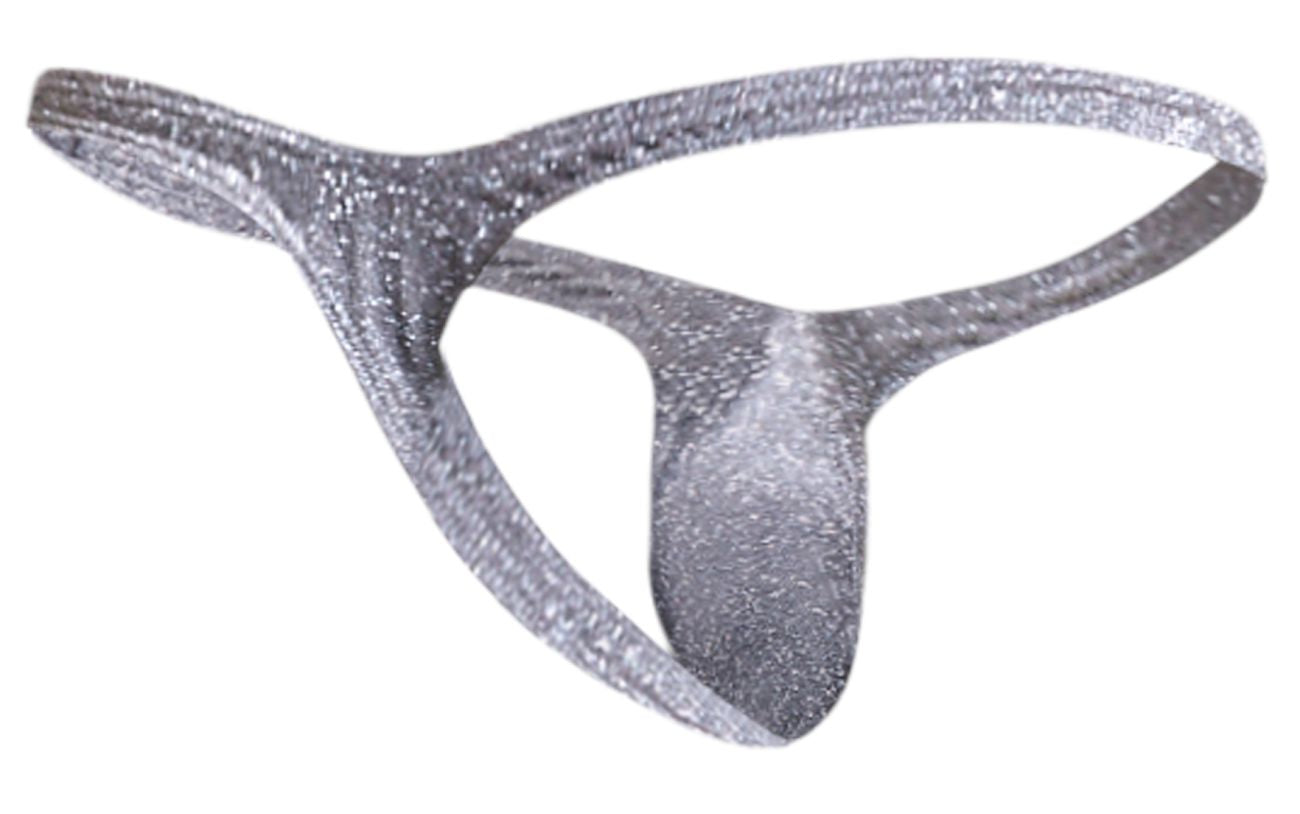 JUSTIN+SIMON XSJBU02 Bulge Thongs Color Lurex Gray