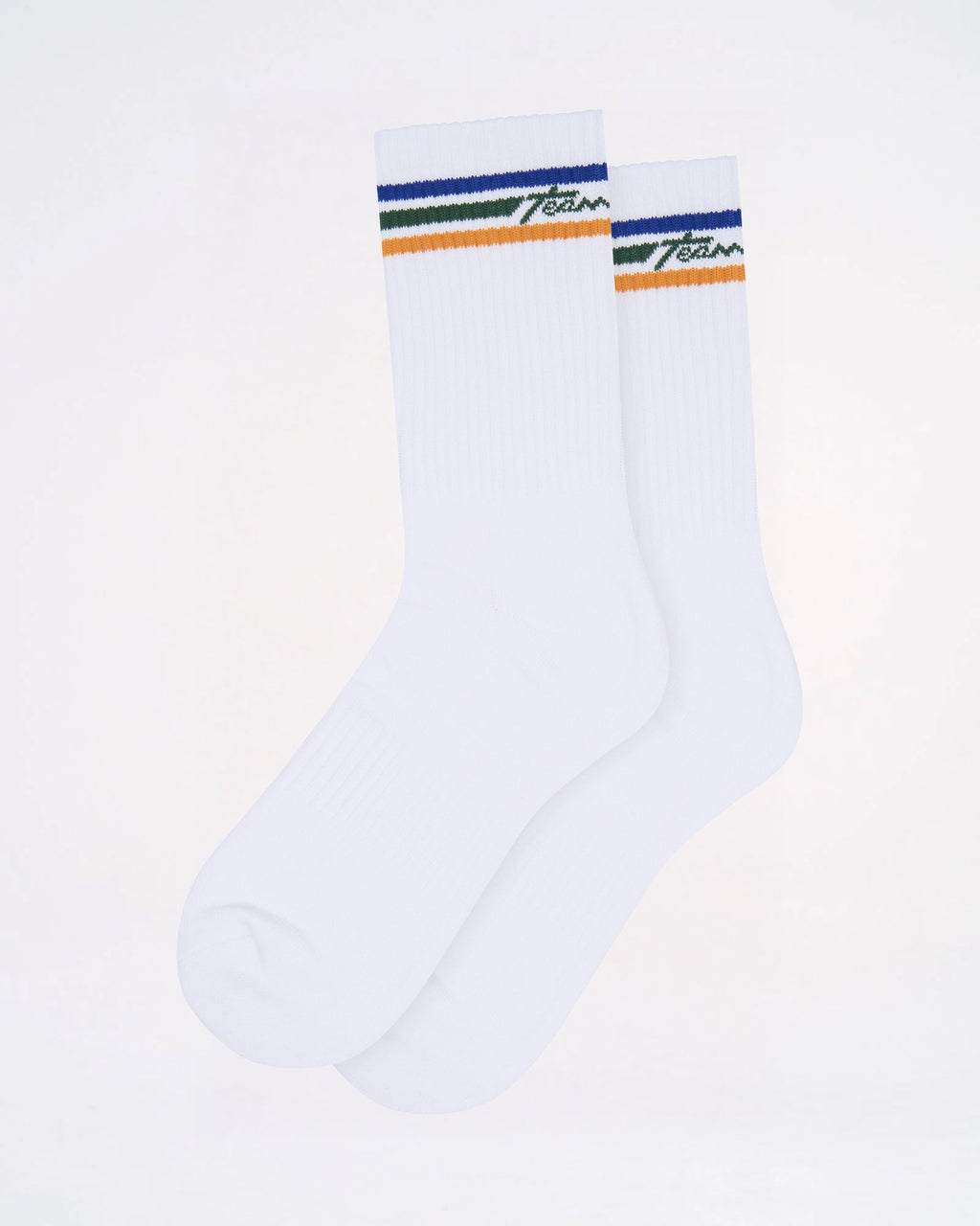 M.V.P. Retro Crew Socks - White|Stripes