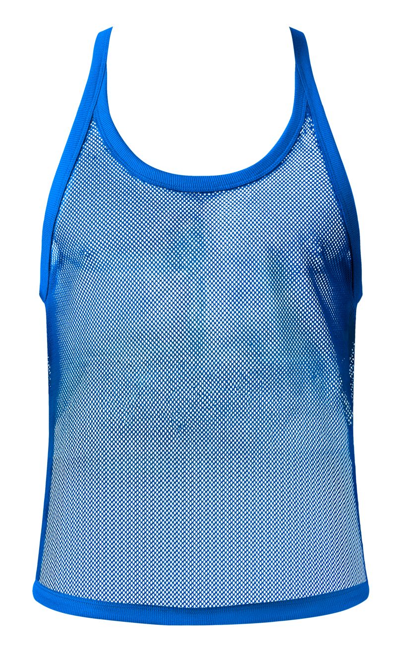 Male Power 110-11C Fishnet 2 Tank Top Color Royal