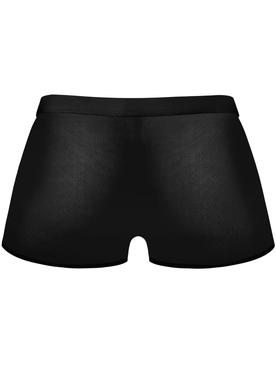 Male Power 145-307 Mesh 2 Mini Short Trunks Color Black