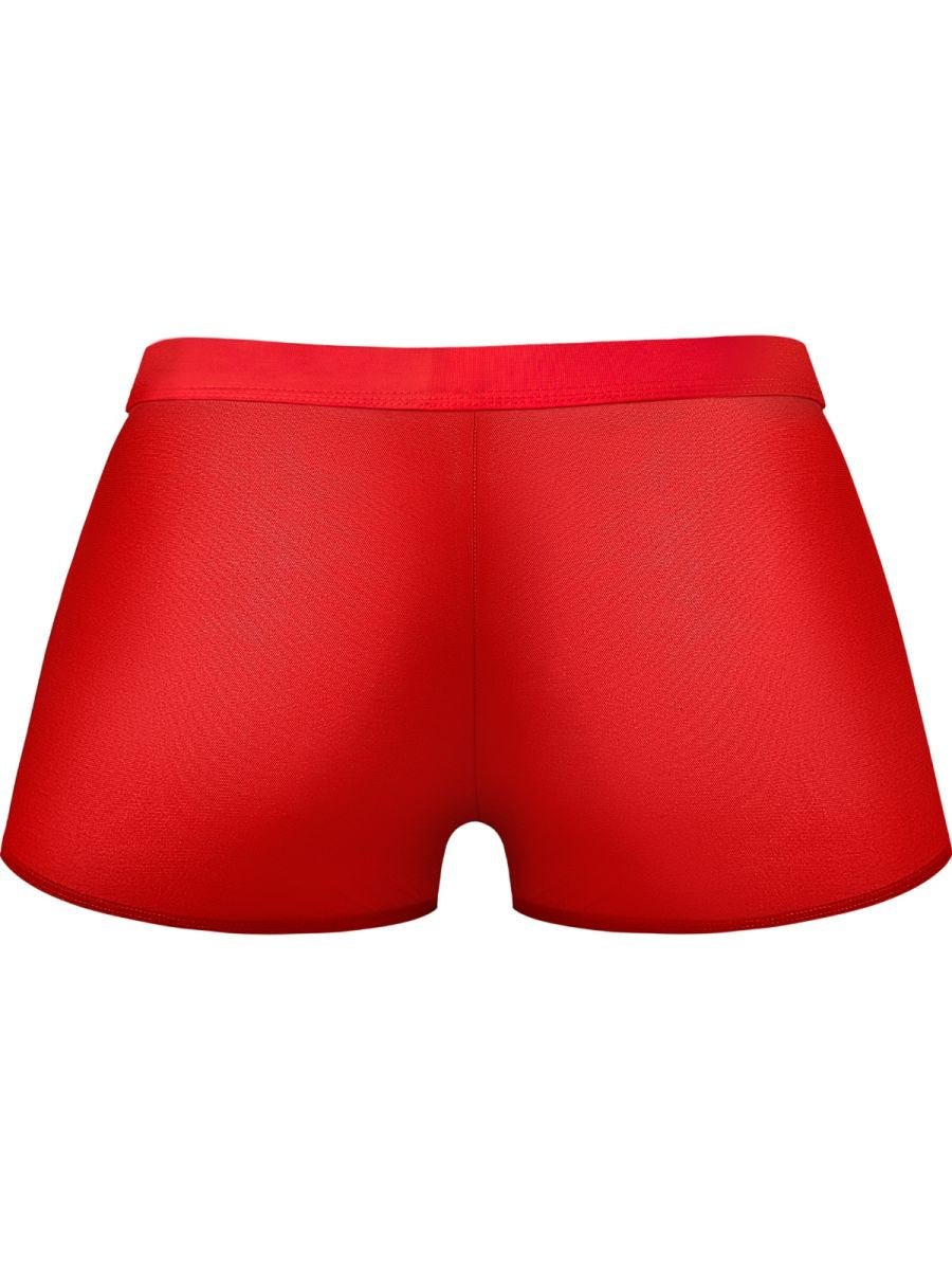 Male Power 145-307 Mesh 2 Mini Short Trunks Color Red