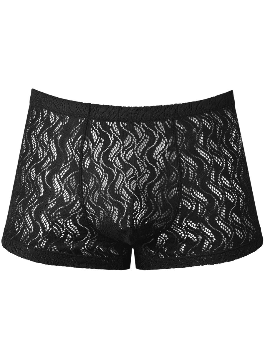 Male Power 150-305 Ripple Pouch Short Trunks Color Black